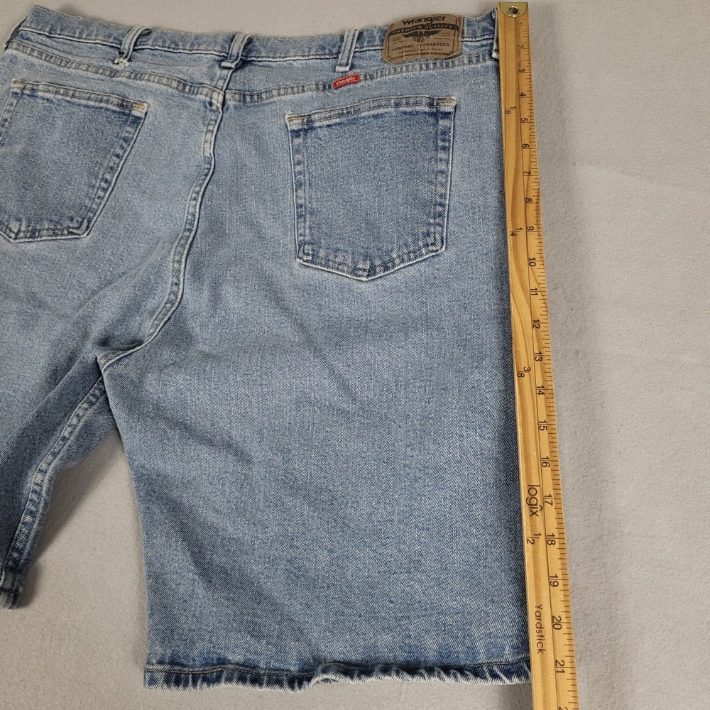 Wrangler Denim Shorts Mens 40 Blue Relaxed Fit Cotton 606WFDT - Picture 7 of 10